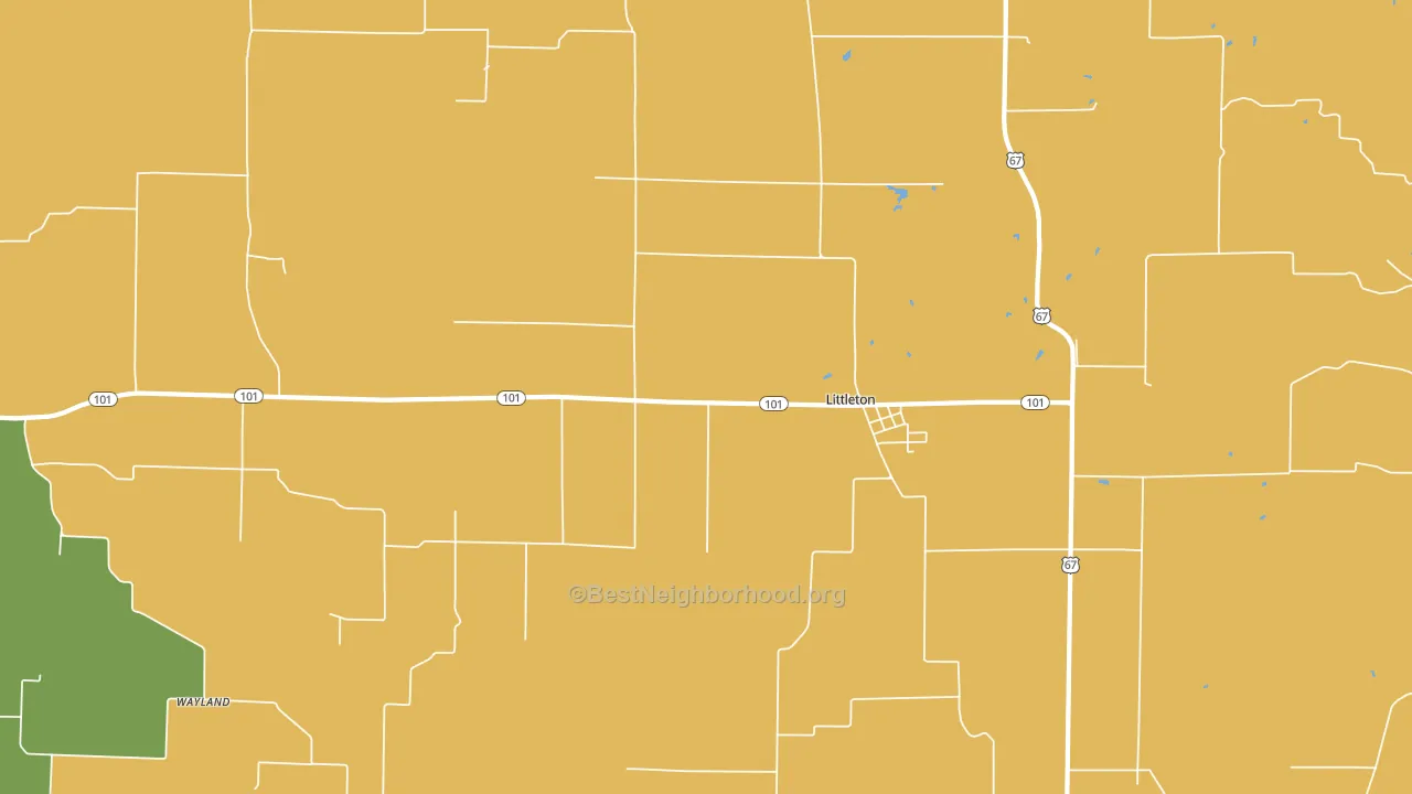 61452, IL block-group voter-turnout map