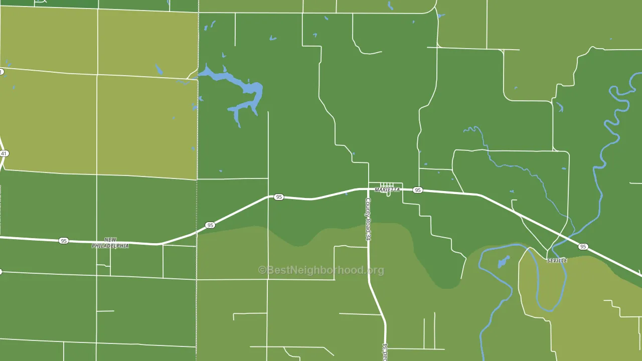 61459, IL block-group voter-turnout map