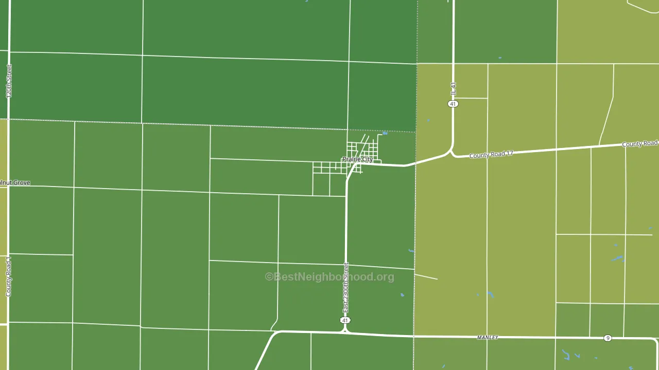 61470, IL block-group voter-turnout map