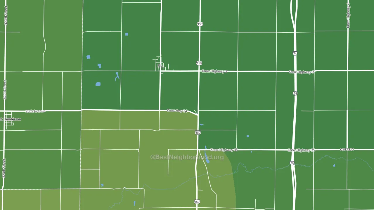 61472, IL block-group voter-turnout map