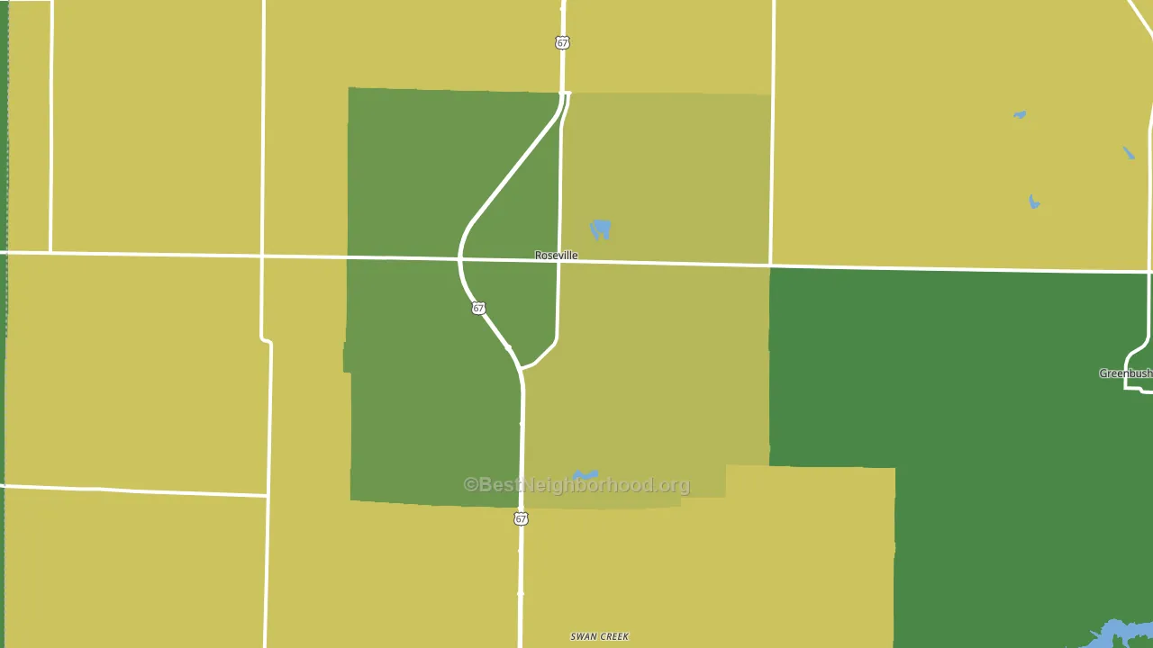 61473, IL block-group voter-turnout map