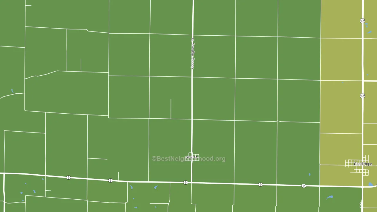 61475, IL block-group voter-turnout map