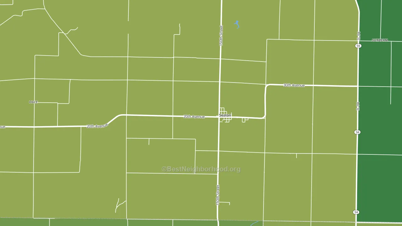 61476, IL block-group voter-turnout map