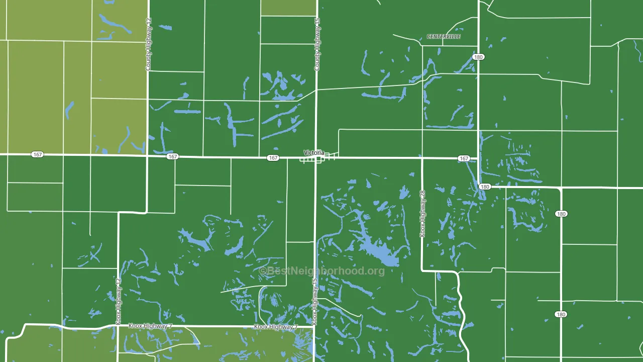 61485, IL block-group voter-turnout map