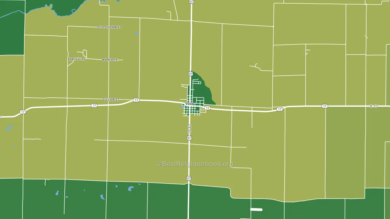 61486, IL block-group voter-turnout map