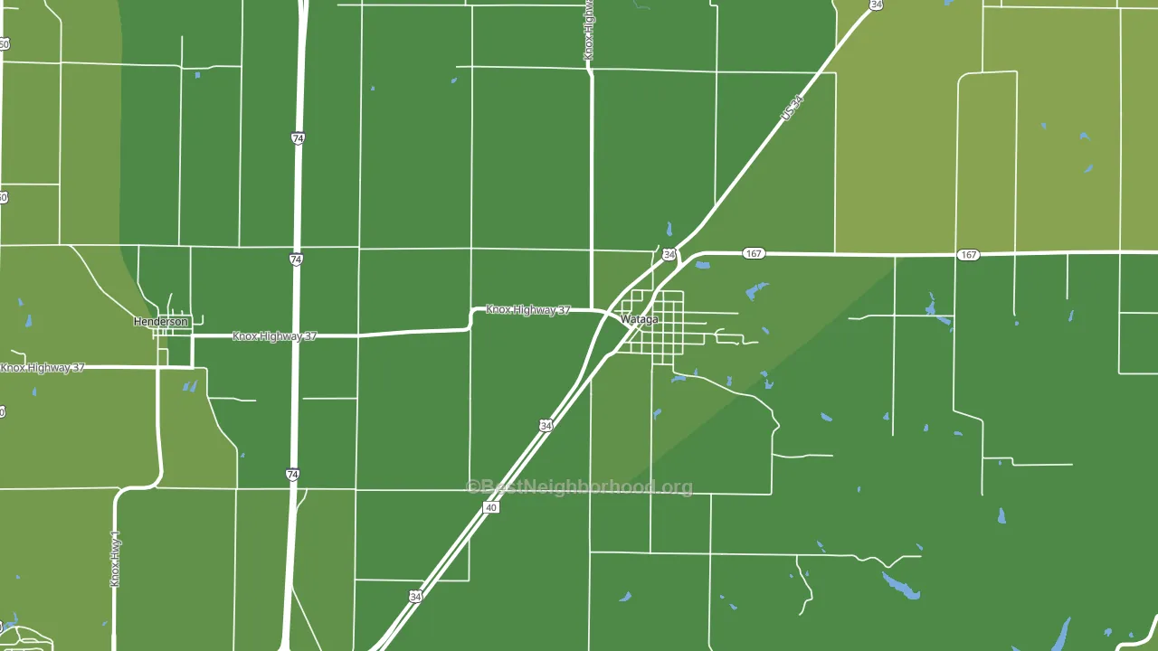 61488, IL block-group voter-turnout map