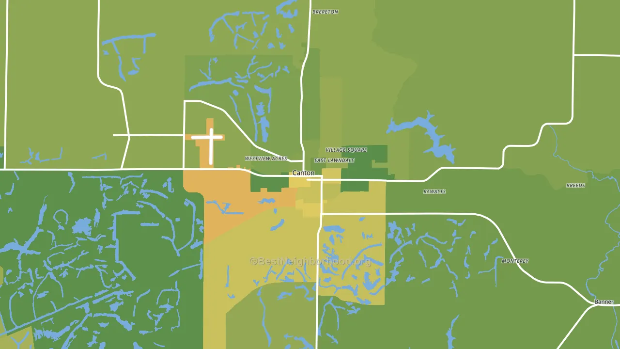 61520, IL block-group voter-turnout map