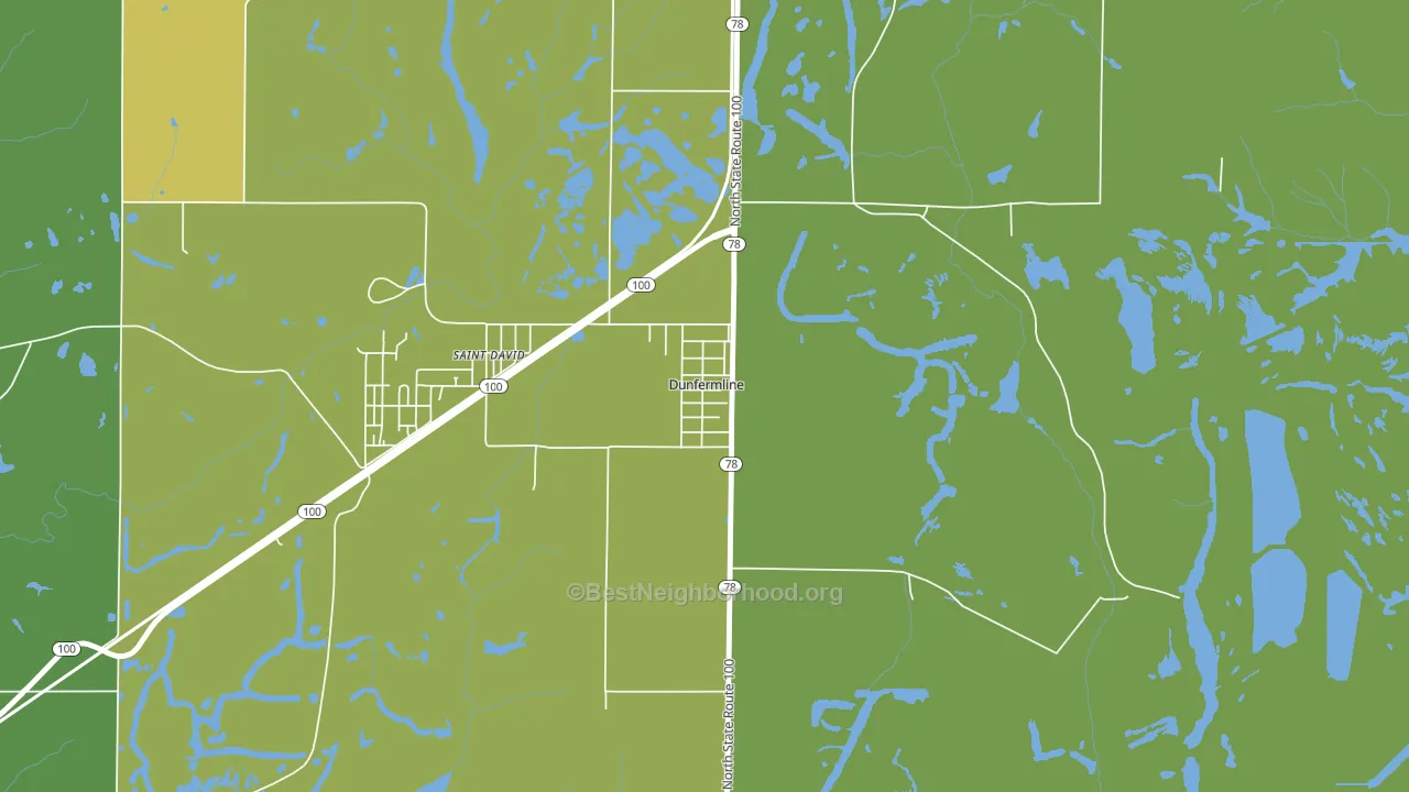 61524, IL block-group voter-turnout map