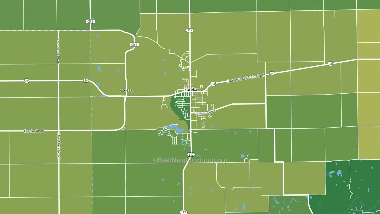 61530, IL block-group voter-turnout map