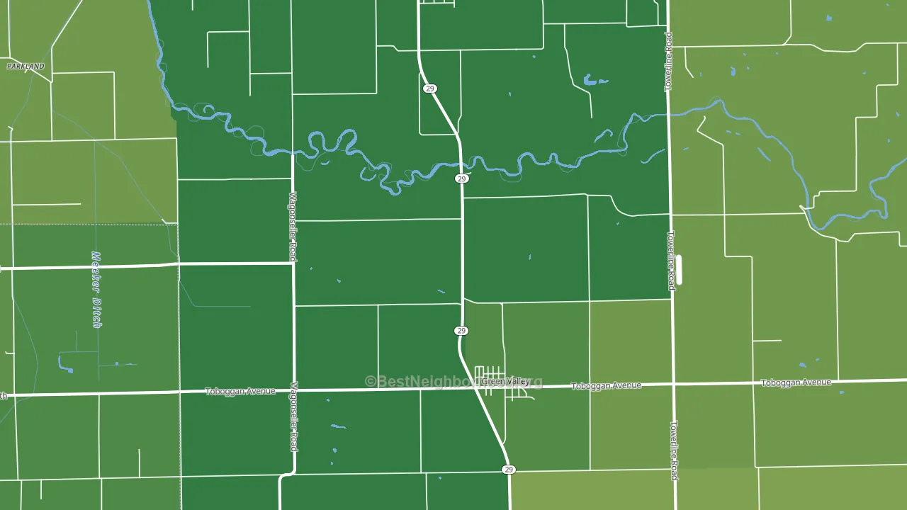 61534, IL block-group voter-turnout map