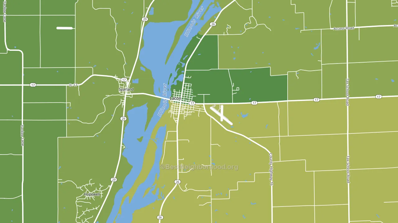 61540, IL block-group voter-turnout map