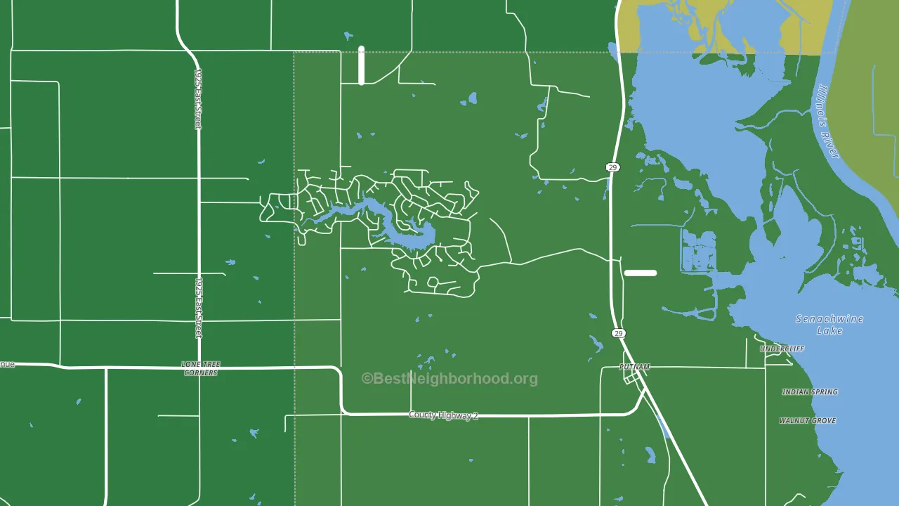 61560, IL block-group voter-turnout map