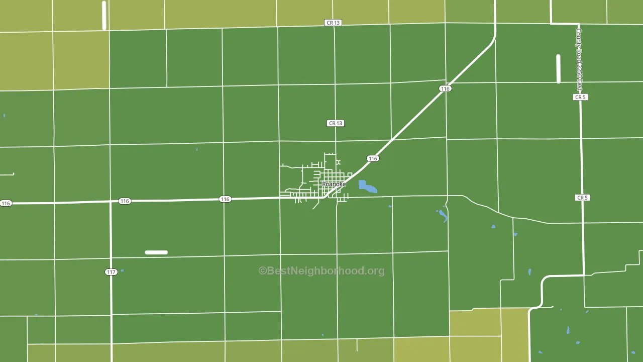 61561, IL block-group voter-turnout map