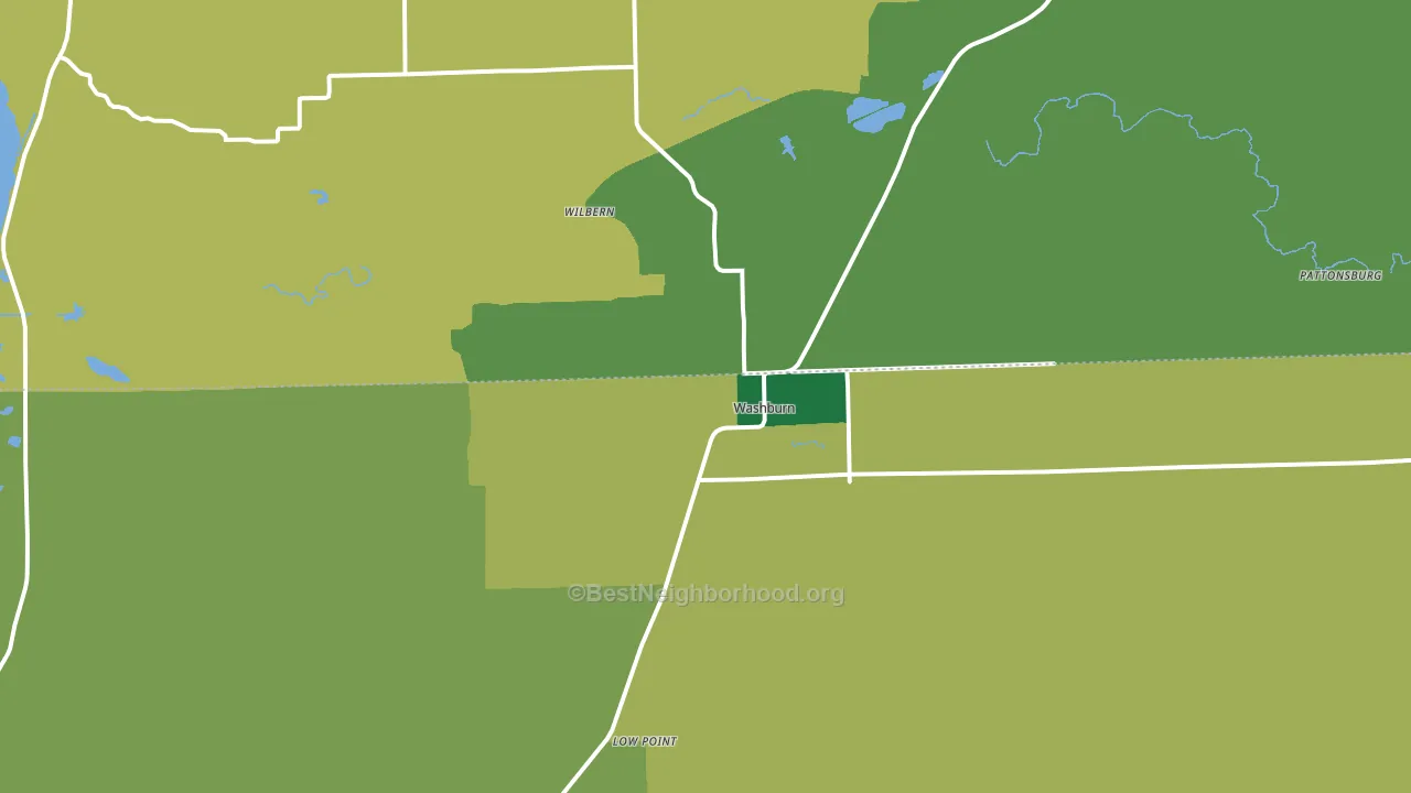 61570, IL block-group voter-turnout map