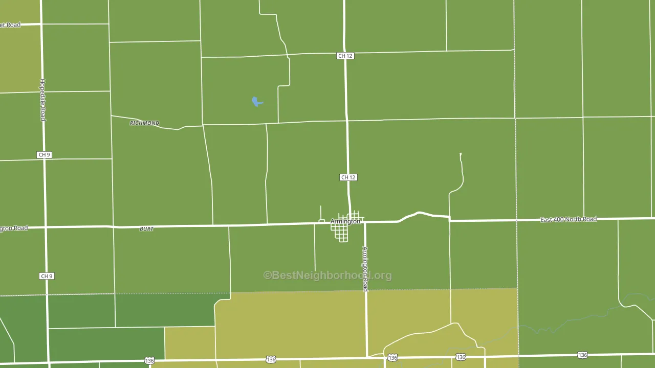 61721, IL block-group voter-turnout map