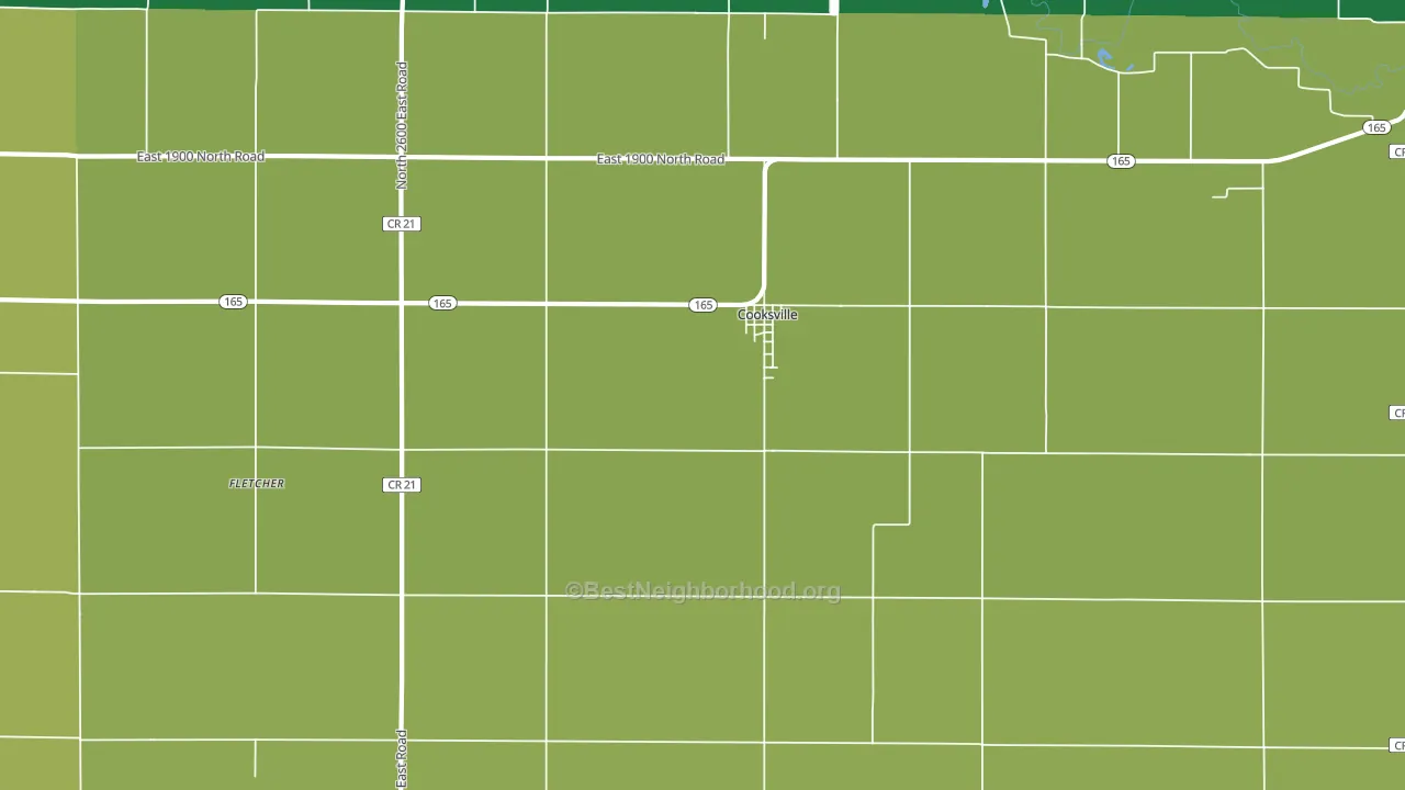 61730, IL block-group voter-turnout map