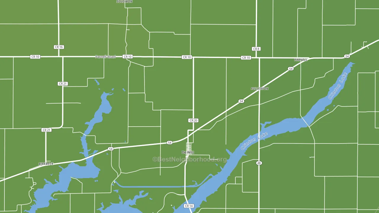 61735, IL block-group voter-turnout map