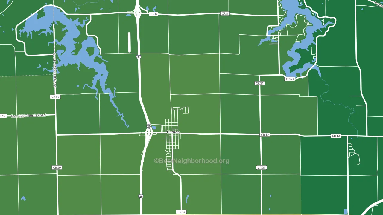 61748, IL block-group voter-turnout map