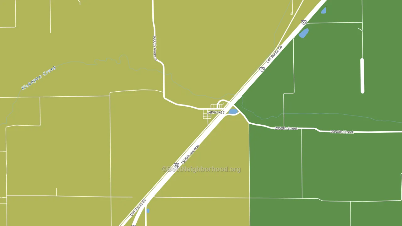 61751, IL block-group voter-turnout map