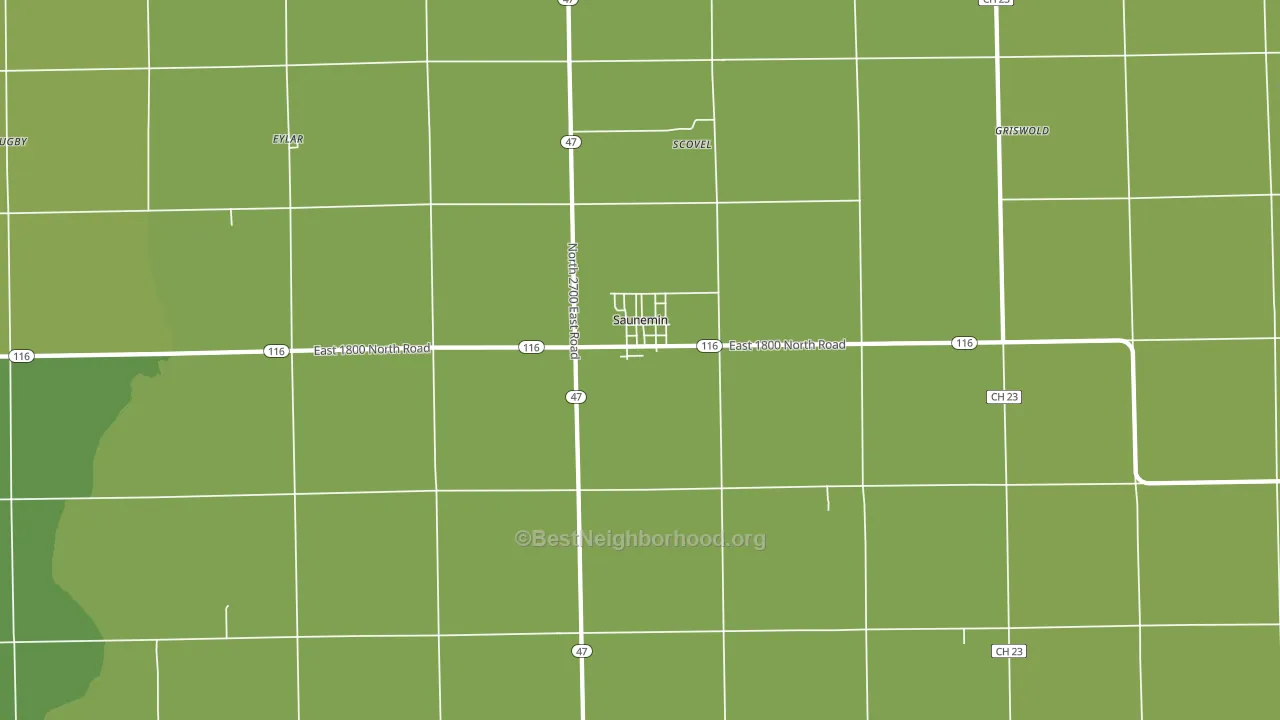 61769, IL block-group voter-turnout map