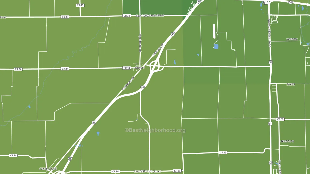 61772, IL block-group voter-turnout map