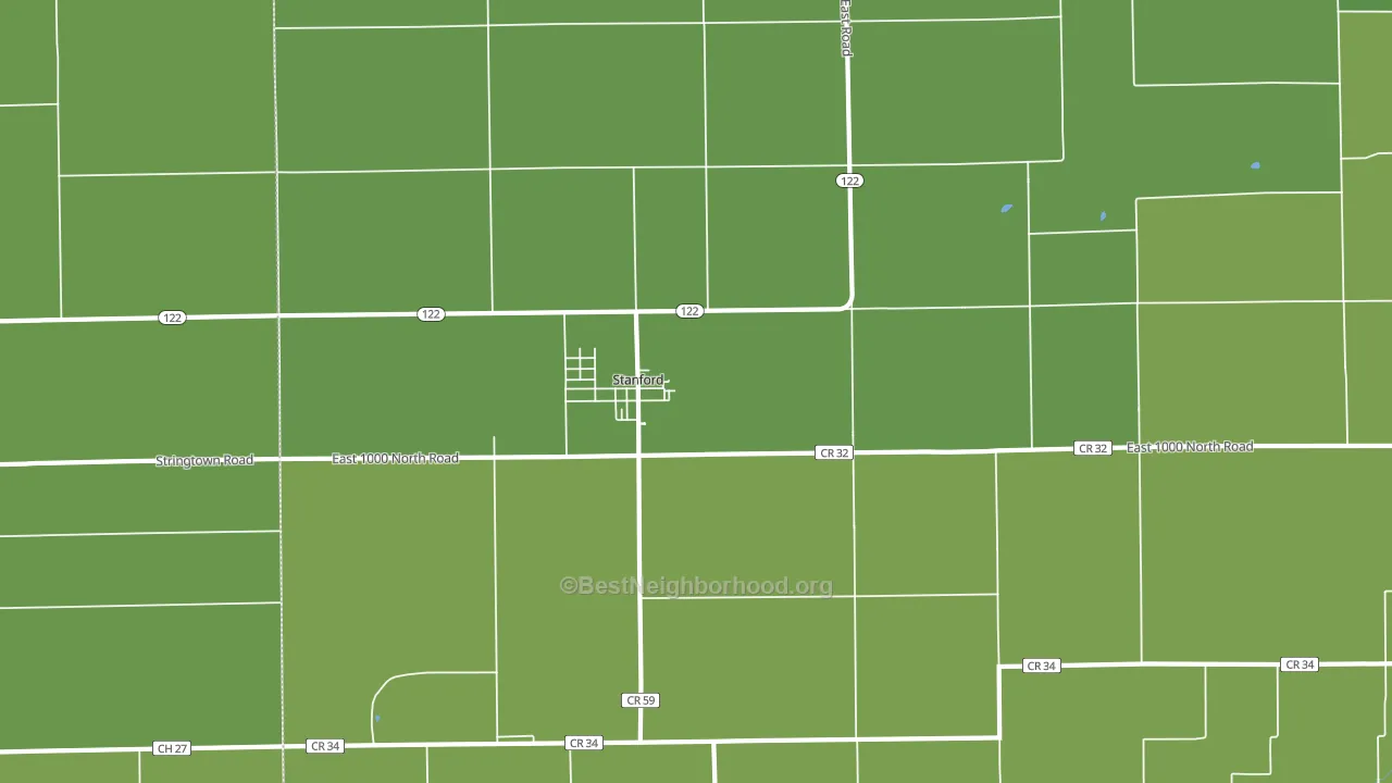 61774, IL block-group voter-turnout map
