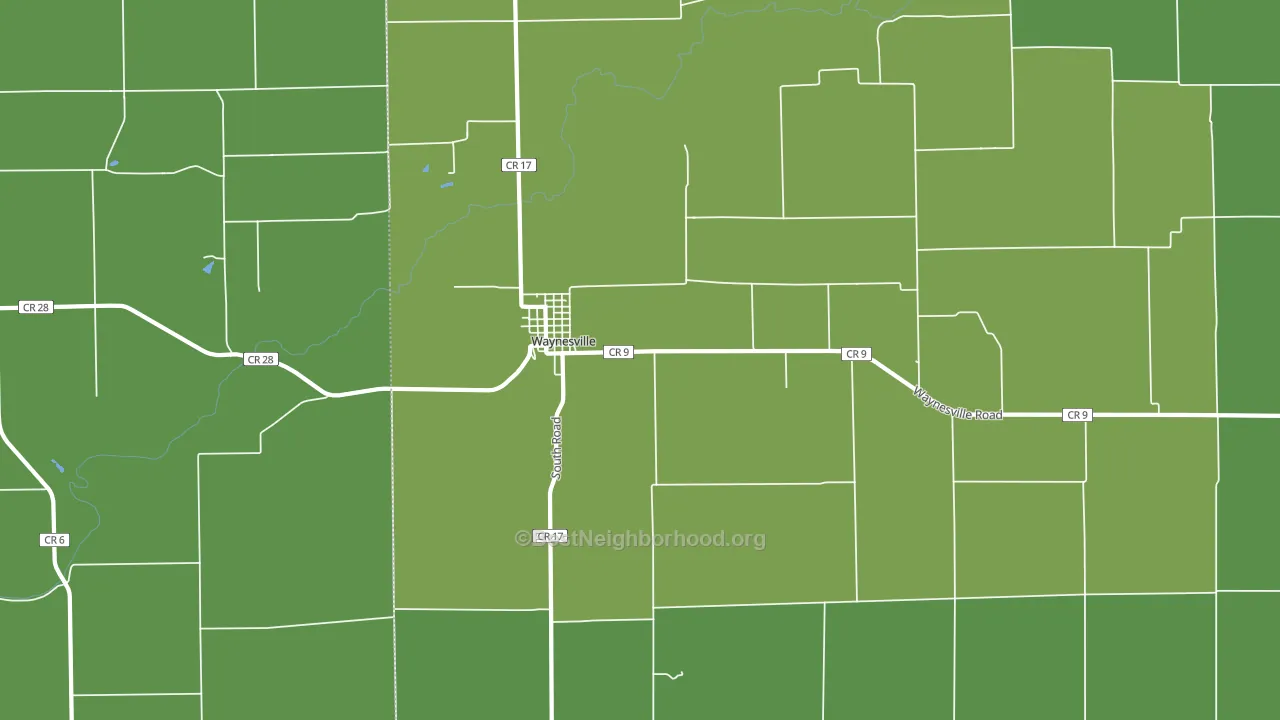 61778, IL block-group voter-turnout map