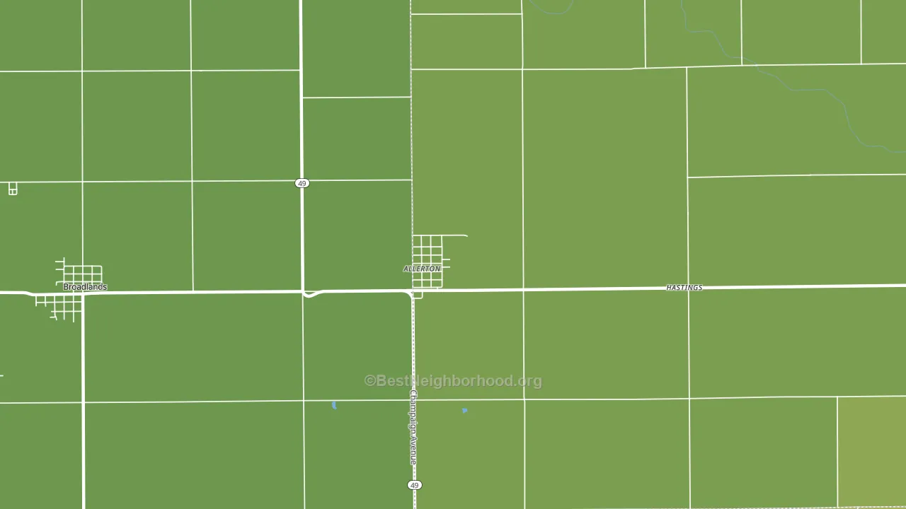 61810, IL block-group voter-turnout map