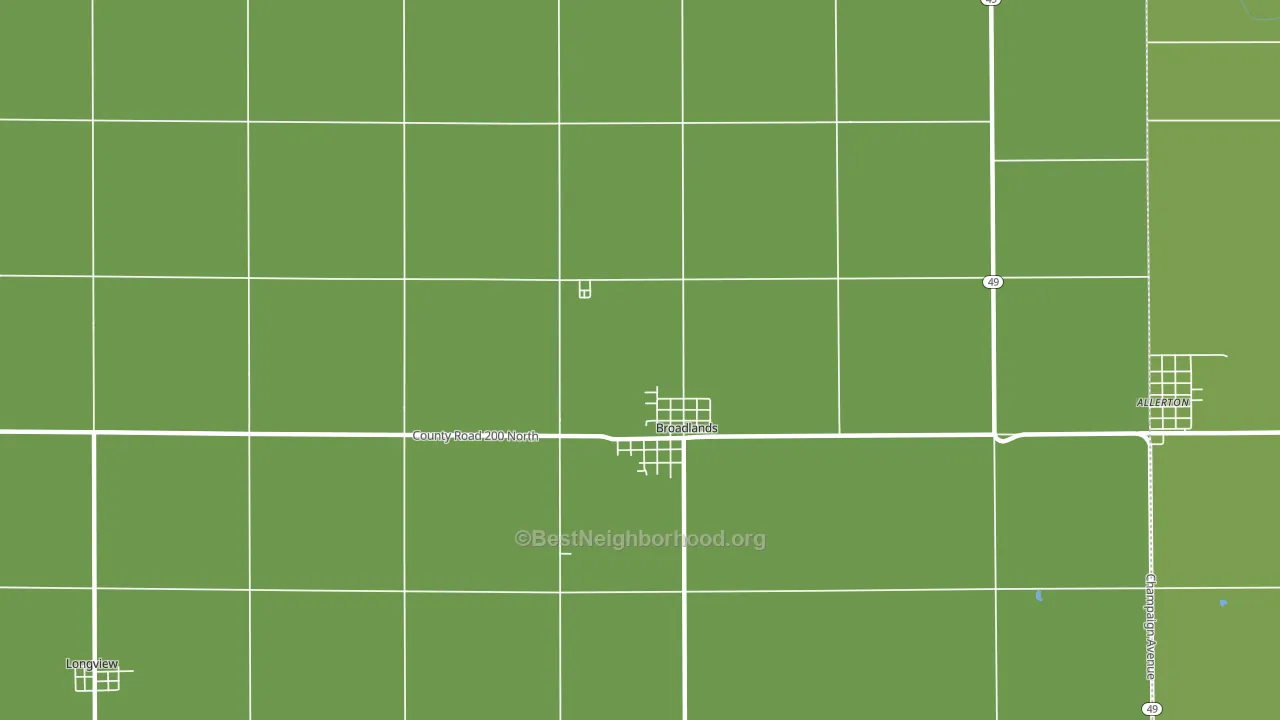 61816, IL block-group voter-turnout map