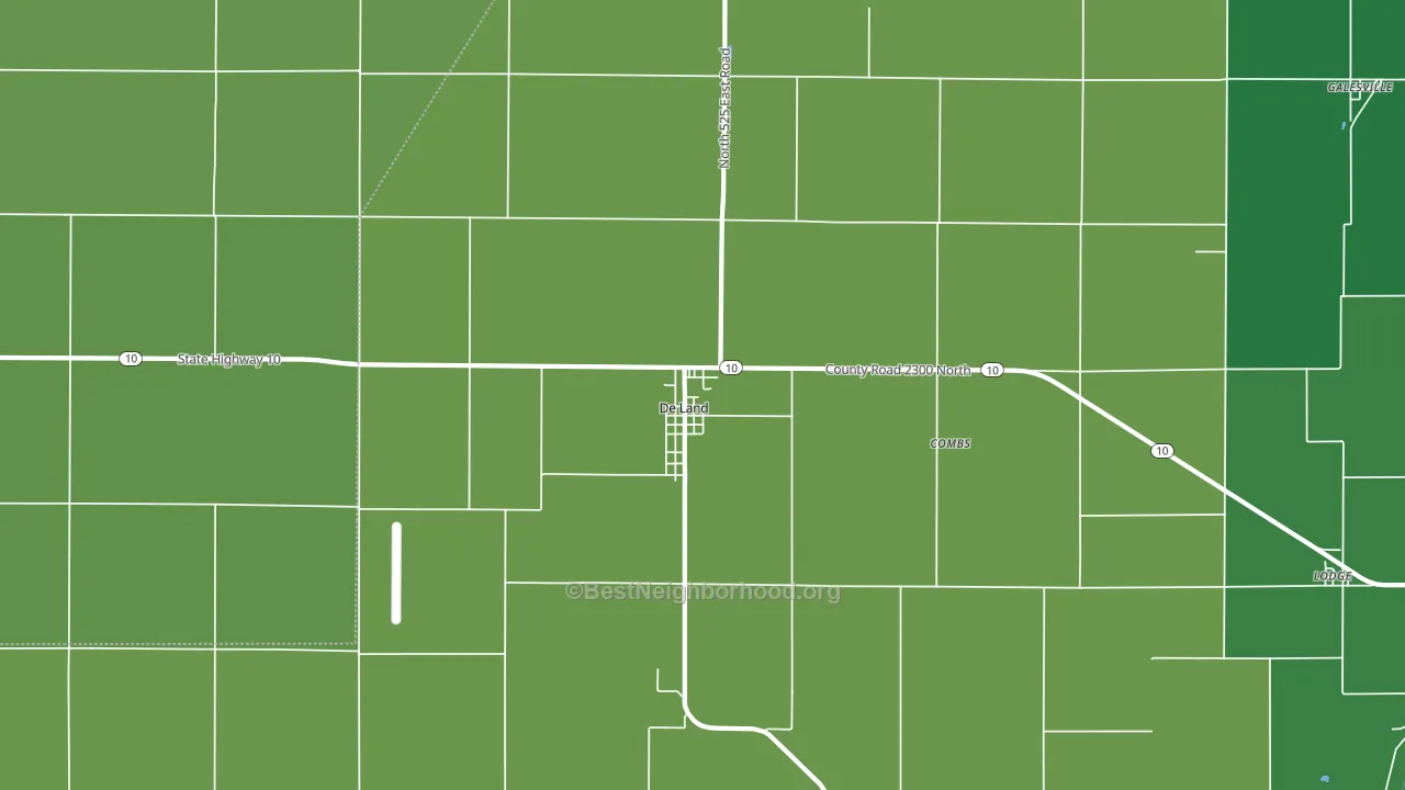 61839, IL block-group voter-turnout map
