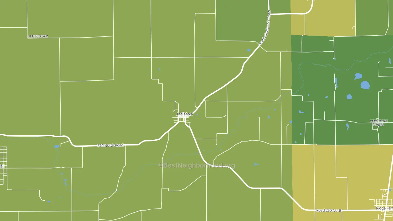 61850, IL block-group voter-turnout map