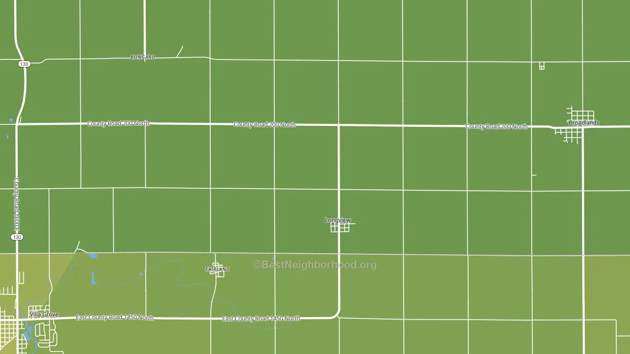 61852, IL block-group voter-turnout map