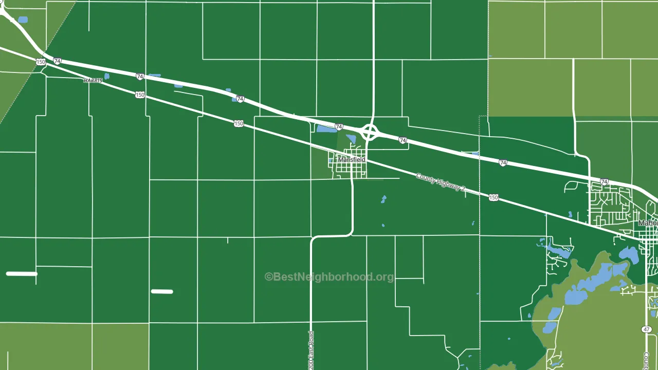 61854, IL block-group voter-turnout map