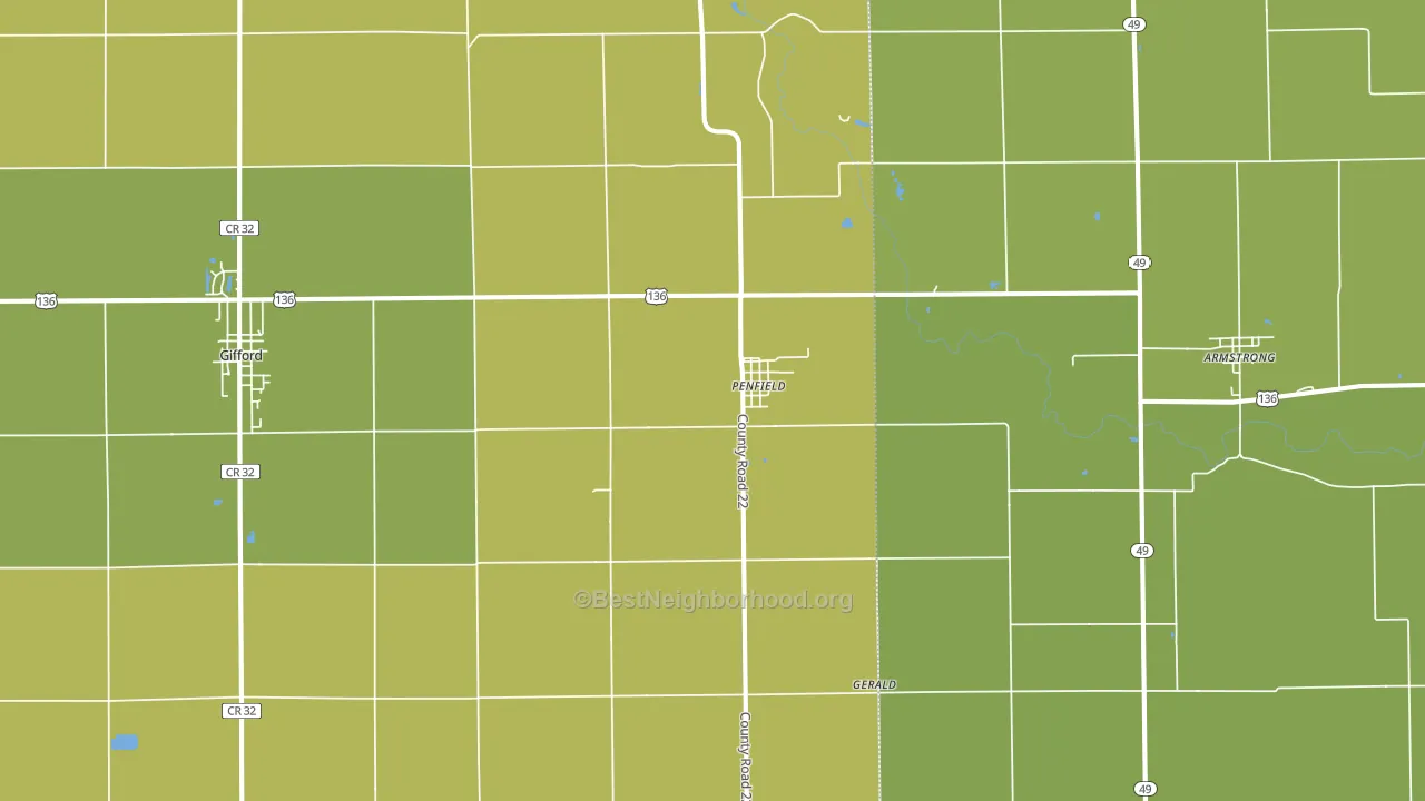 61862, IL block-group voter-turnout map