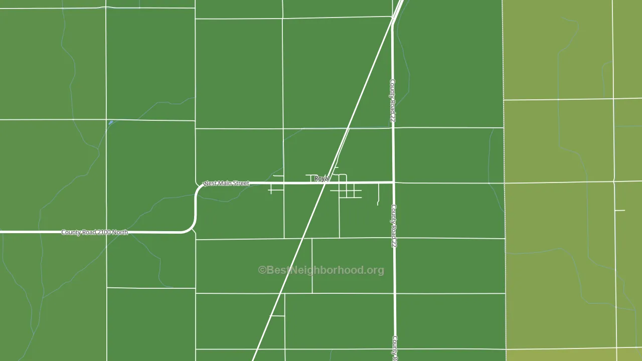 61871, IL block-group voter-turnout map