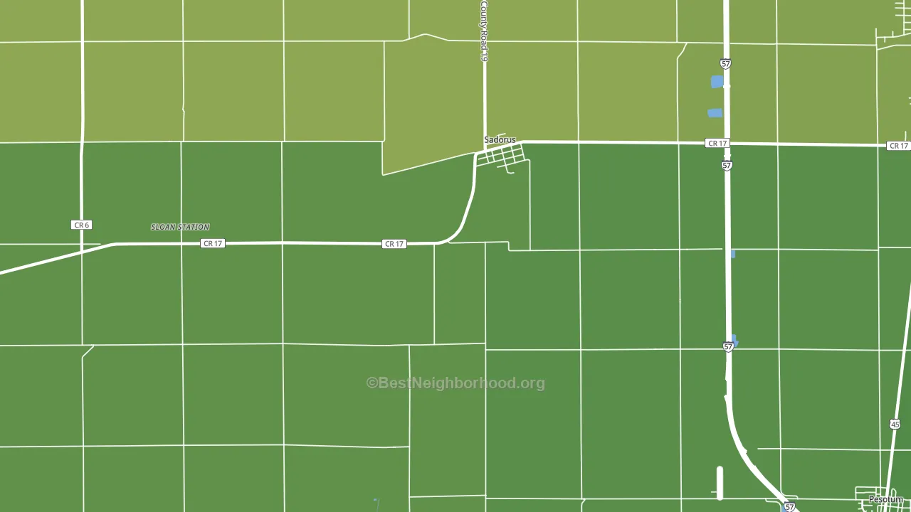 61872, IL block-group voter-turnout map