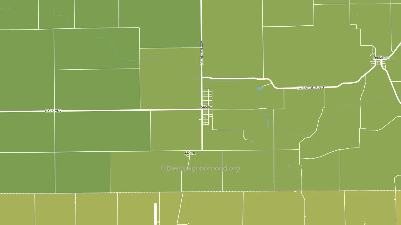 61876, IL block-group voter-turnout map