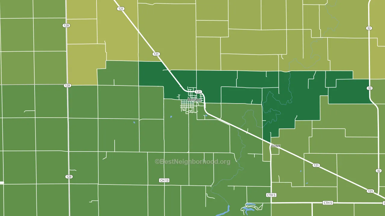 61914, IL block-group voter-turnout map