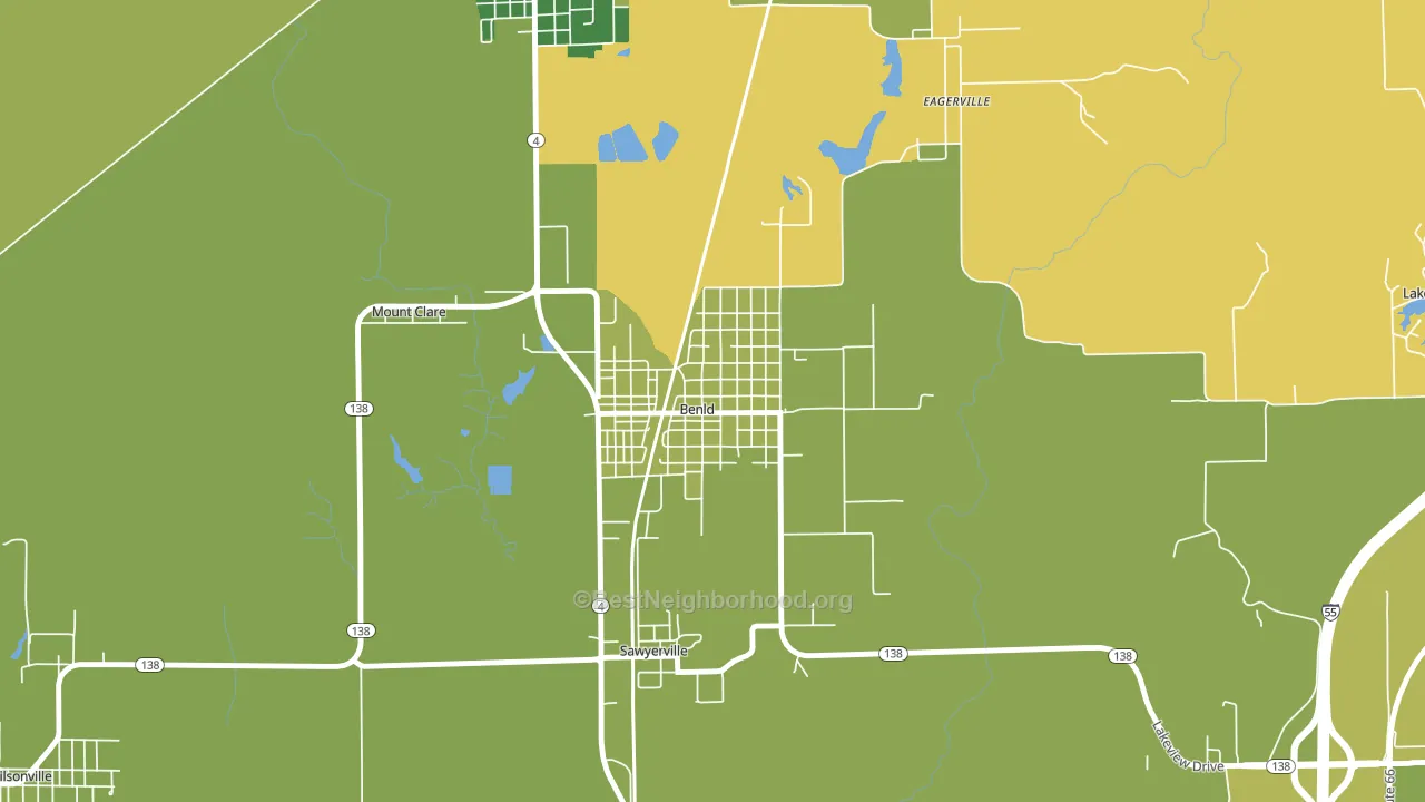 62009, IL block-group voter-turnout map