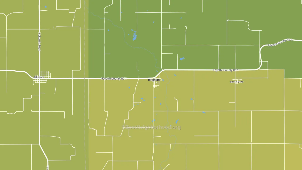 62011, IL block-group voter-turnout map