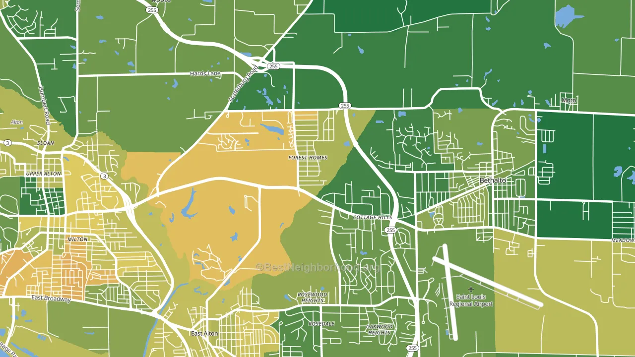 62018, IL block-group voter-turnout map