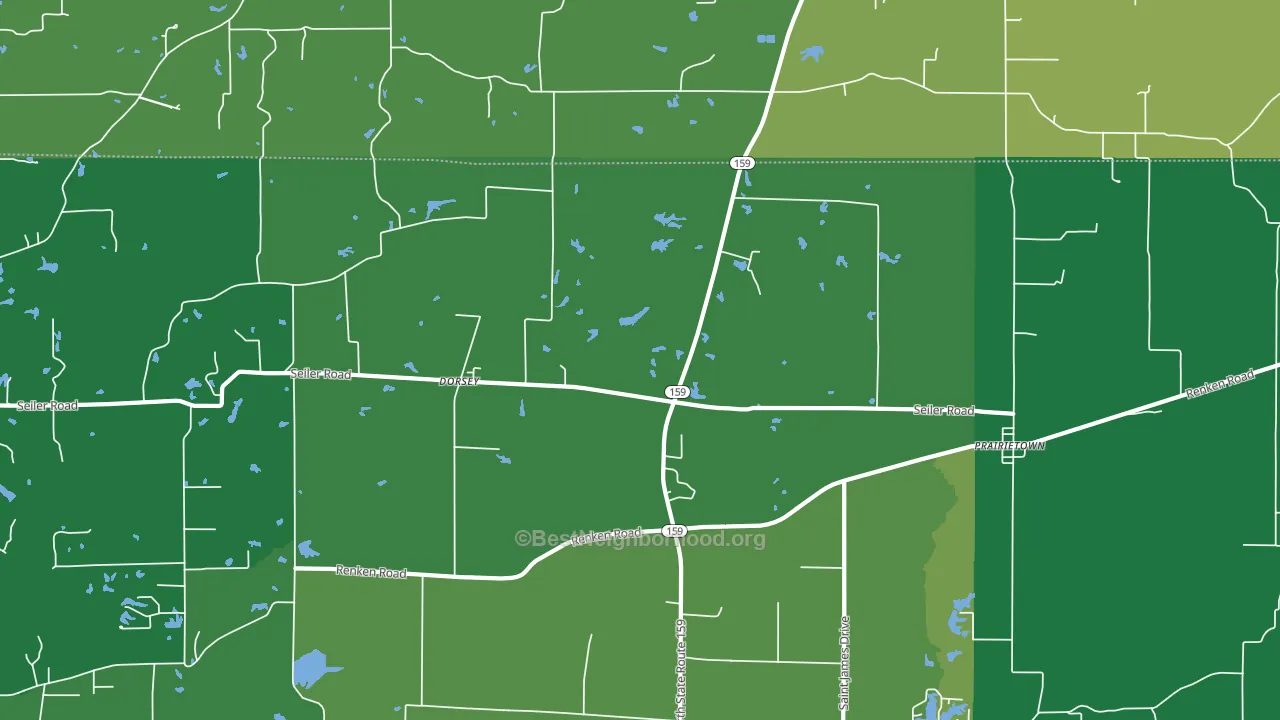 62021, IL block-group voter-turnout map