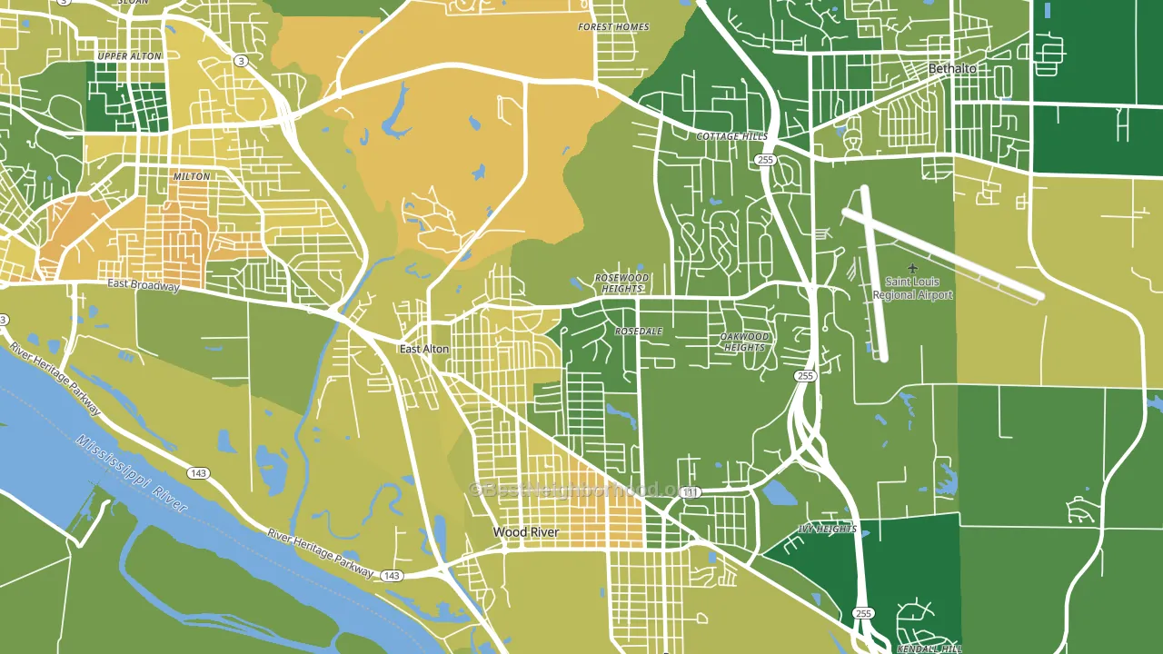 62024, IL block-group voter-turnout map