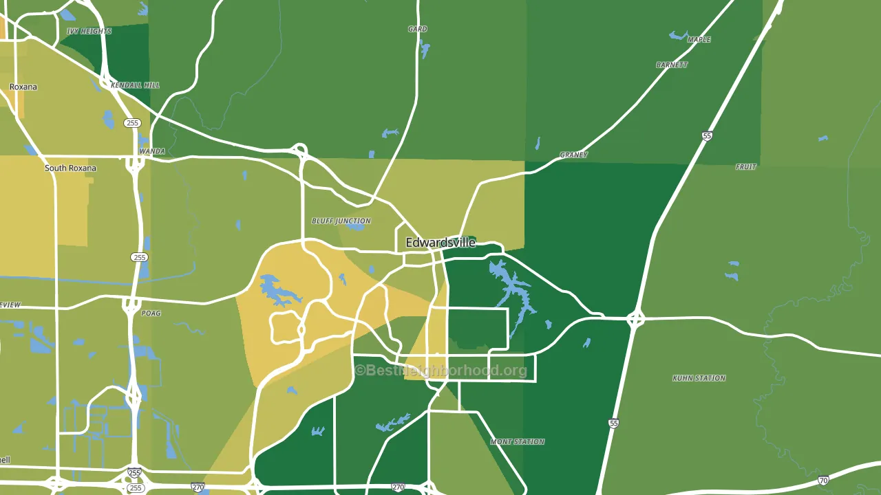 62025, IL block-group voter-turnout map