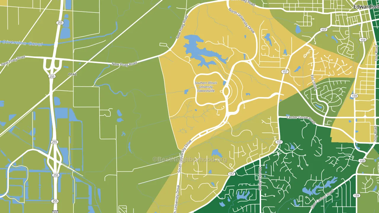 62026, IL block-group voter-turnout map