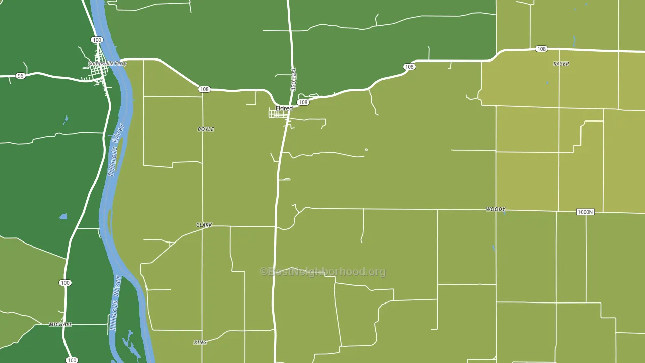 62027, IL block-group voter-turnout map
