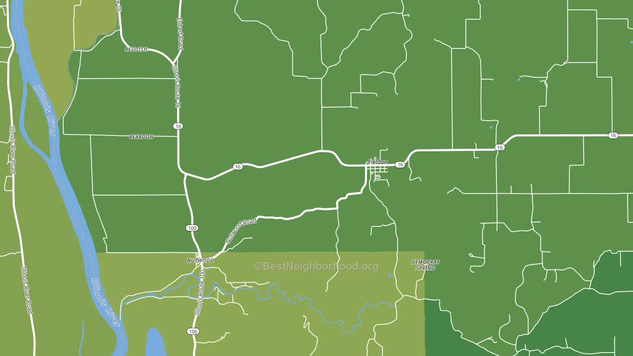 62031, IL block-group voter-turnout map