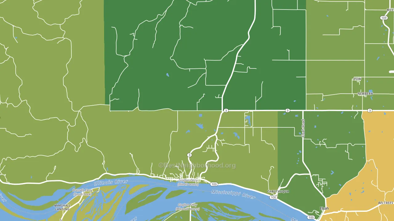 62037, IL block-group voter-turnout map