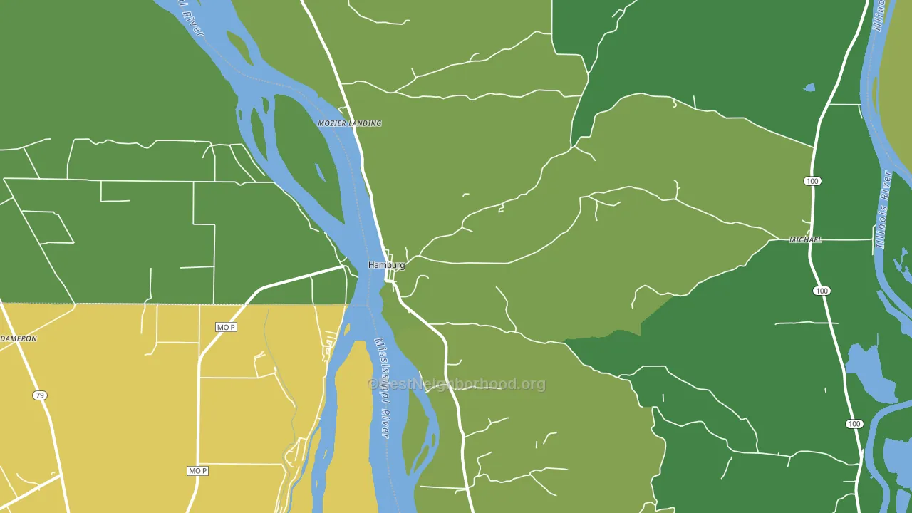 62045, IL block-group voter-turnout map