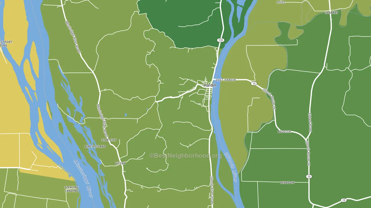 62047, IL block-group voter-turnout map